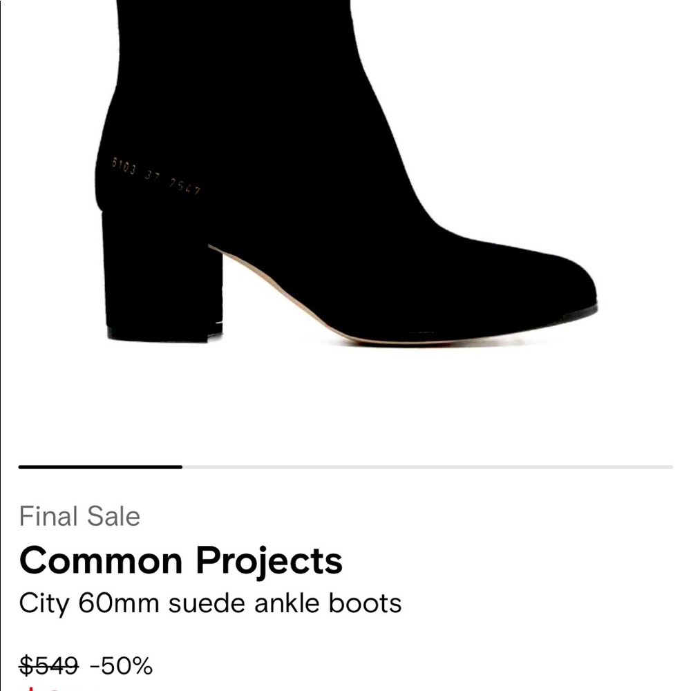 Common Projects: Suede Boots Size 35